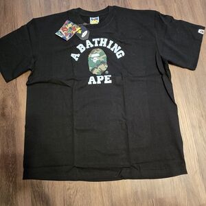 A Bathing Ape Black Short Sleeve Logo Tee 2XL